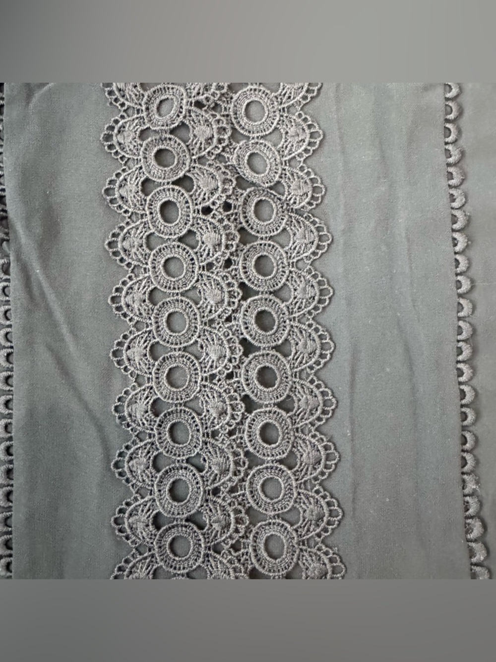 Joie NWT Black Lightweight Blouse Size XS Long Sleeve, Lace Detail R30 - Picture 3 of 7
